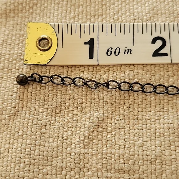 Multi gem pierced earrings and choker set - Picture 7 of 10